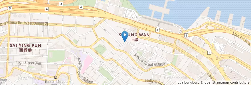 Mapa de ubicacion de 永樂街公廁 Wing Lok Street Public Toilet en China, Provincia De Cantón, Hong Kong, Isla De Hong Kong, Nuevos Territorios, 中西區 Central And Western District.