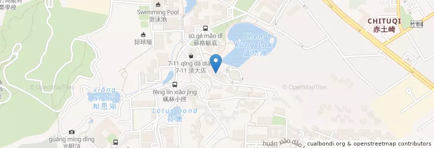 Mapa de ubicacion de 胖達咖啡 en تایوان, 臺灣省, سینچو, 東區.