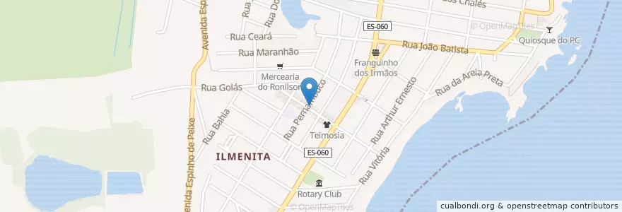 Mapa de ubicacion de Grupo Assistencial Espírita José de Anchieta en 巴西, 东南部, 圣埃斯皮里图, Microrregião Itapemirim.