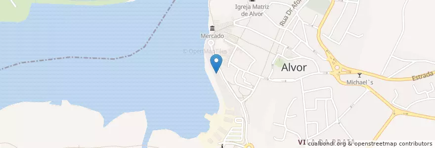 Mapa de ubicacion de Café Na Ria en Portekiz, Algarve, Algarve, Faro, Portimão, Alvor.