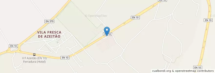 Mapa de ubicacion de V F Azeitão (EN 10, Km 27,900) G Rodov en پرتغال, Área Metropolitana De Lisboa, ستوبال, Península De Setúbal, ستوبال, Azeitão.