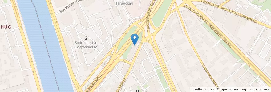 Mapa de ubicacion de Аруба en 俄罗斯/俄羅斯, Центральный Федеральный Округ, Москва, Центральный Административный Округ, Таганский Район.