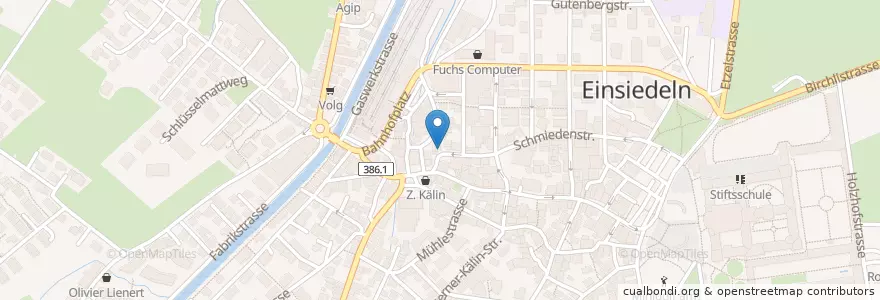 Mapa de ubicacion de Restaurant Schmiede en 瑞士, Schwyz, Einsiedeln, Einsiedeln.