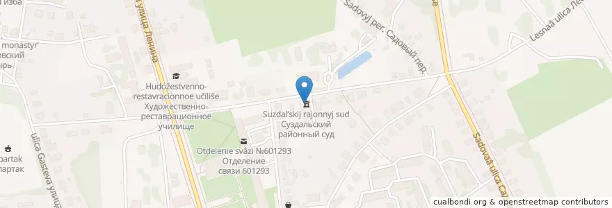 Mapa de ubicacion de Суздальский районный суд en Rusia, Distrito Federal Central, Óblast De Vladímir, Суздальский Район, Городское Поселение Суздаль.