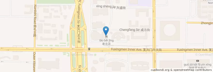 Mapa de ubicacion de 草菁菁火锅 en China, Beijing, Hebei, 西城区.