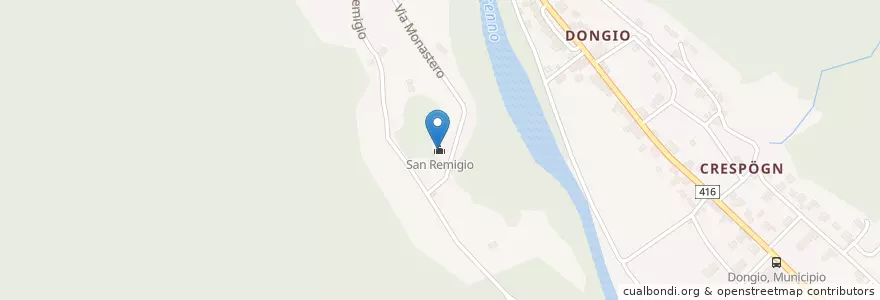 Mapa de ubicacion de San Remigio en Suiza, Tesino, Distretto Di Blenio, Circolo D'Acquarossa, Acquarossa.