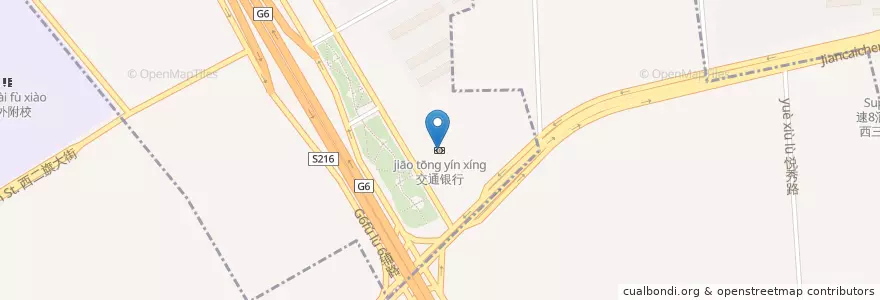 Mapa de ubicacion de 交通银行 en 중국, 베이징시, 허베이성, 昌平区, 海淀区.