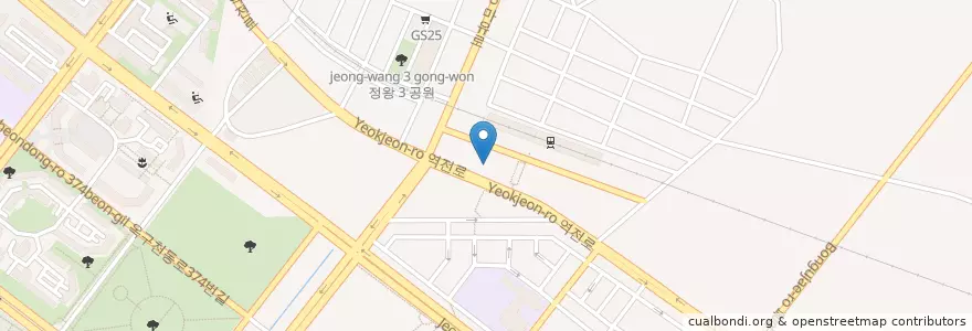 Mapa de ubicacion de 롯데시네마 en 대한민국, 경기도, 시흥시.