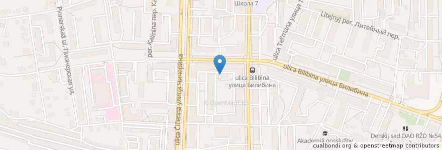 Mapa de ubicacion de Участковый пункт полиции en Russia, Central Federal District, Kaluga Oblast, Городской Округ Калуга.