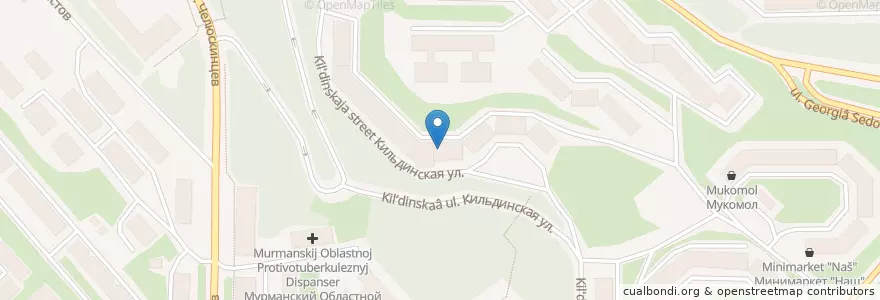Mapa de ubicacion de Офис врачей общей практики №1 en Rusia, Северо-Западный Федеральный Округ, Óblast De Múrmansk, Городской Округ Мурманск.