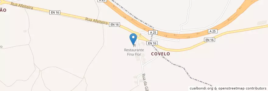 Mapa de ubicacion de Restaurante Fina Flor en Португалия, Aveiro, Центральный Регион, Baixo Vouga, Albergaria-A-Velha, Angeja.