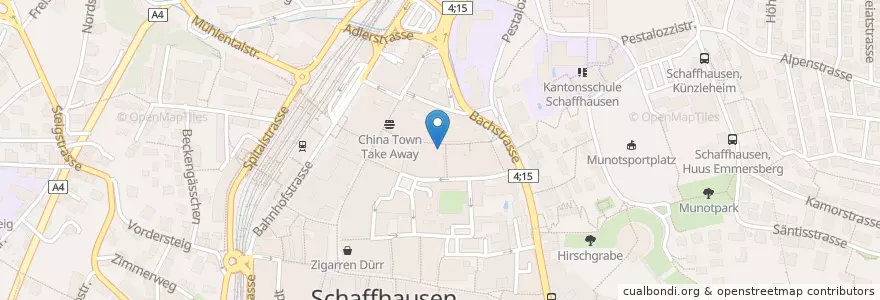Mapa de ubicacion de Africana en سويسرا, Schaffhausen, Schaffhausen.
