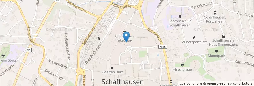 Mapa de ubicacion de Karstbar en 스위스, Schaffhausen, Schaffhausen.