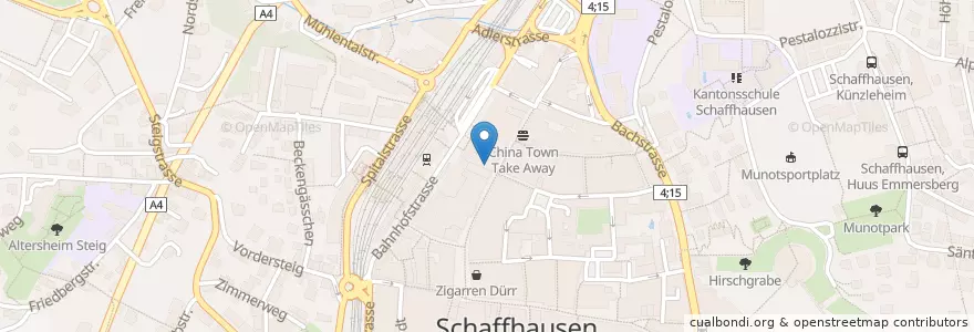 Mapa de ubicacion de McDonald's en İsviçre, Schaffhausen, Schaffhausen.