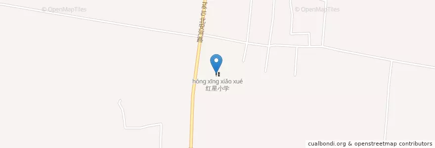Mapa de ubicacion de 红星小学 en China, Pekín, Hebei, 海淀区.