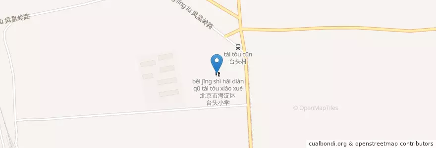 Mapa de ubicacion de 北京市海淀区台头小学 en China, Pequim, Hebei, 海淀区.