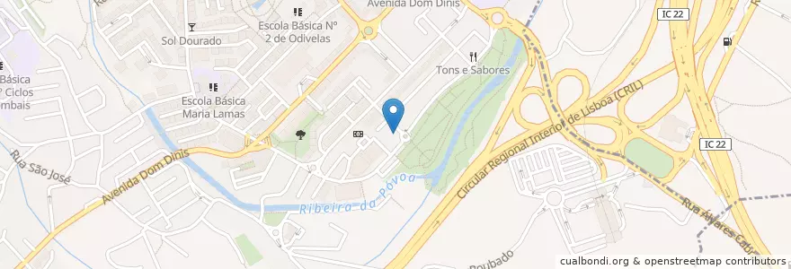 Mapa de ubicacion de Tacho da Memória en Portugal, Área Metropolitana De Lisboa, Lisboa, Grande Lisboa, Odivelas, Odivelas.