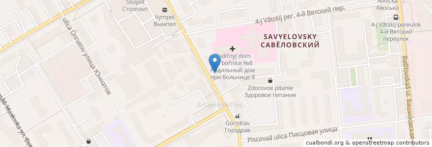 Mapa de ubicacion de Рокко en Rusia, Центральный Федеральный Округ, Москва, Северный Административный Округ, Савёловский Район.