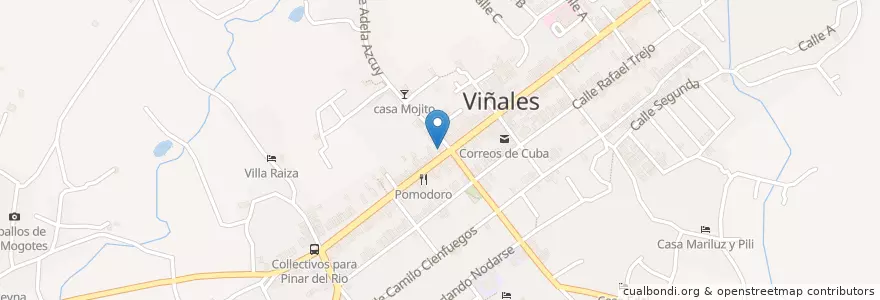 Mapa de ubicacion de Casa Dago en كوبا, Pinar Del Río, Viñales.