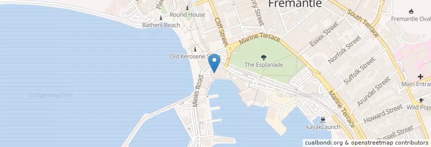 Mapa de ubicacion de Char Char Bull en أستراليا, أستراليا الغربية, City Of Fremantle.