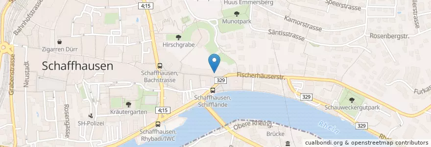Mapa de ubicacion de Little Italy en Schweiz/Suisse/Svizzera/Svizra, Schaffhausen, Schaffhausen.