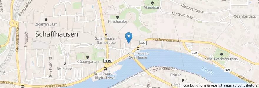 Mapa de ubicacion de Don Quijote en Schweiz/Suisse/Svizzera/Svizra, Schaffhausen, Schaffhausen.