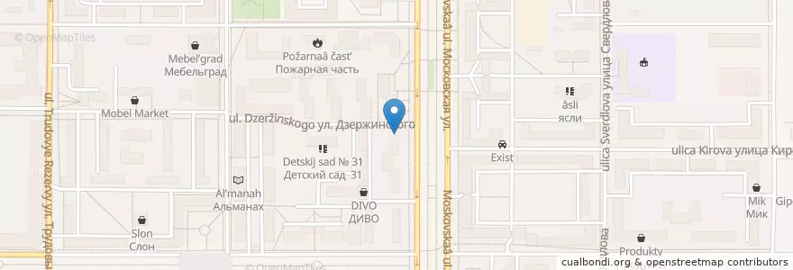 Mapa de ubicacion de Лоза en Rússia, Distrito Federal Central, Тульская Область, Городской Округ Новомосковск.