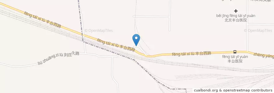 Mapa de ubicacion de 丰盾加油站 en Китай, Пекин, Хэбэй, Район Фэнтай.
