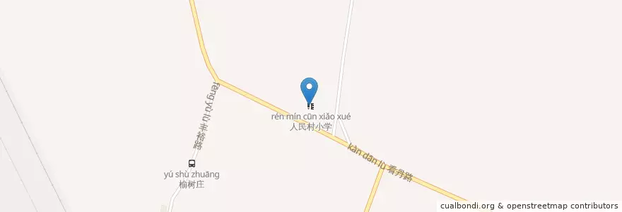 Mapa de ubicacion de 人民村小学 en 중국, 베이징시, 허베이성, 丰台区.