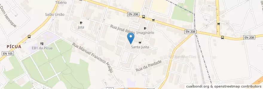 Mapa de ubicacion de Cozinha da Avenida - Take Away en ポルトガル, ノルテ, Área Metropolitana Do Porto, Porto, Maia, Águas Santas.