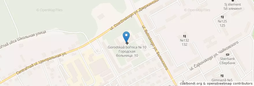 Mapa de ubicacion de Городская больница № 10 en Russia, Siberian Federal District, Altai Krai, Городской Округ Барнаул.