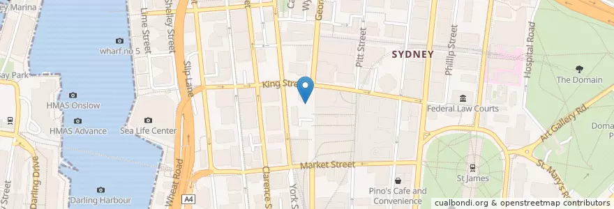 Mapa de ubicacion de McDonald's en Австралия, Новый Южный Уэльс, Council Of The City Of Sydney, Sydney.