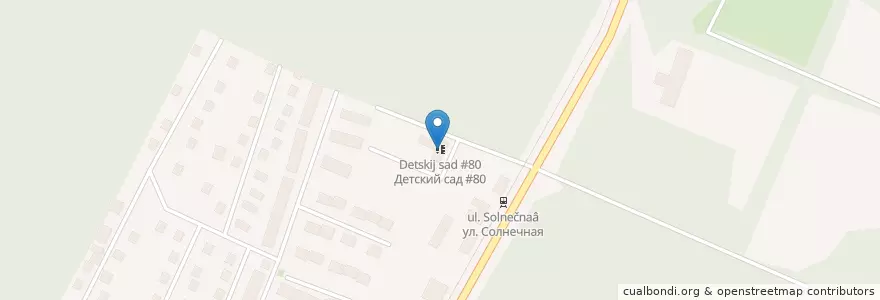 Mapa de ubicacion de Детский сад №80 en Rússia, Distrito Federal Siberiano, Алтайский Край, Городской Округ Барнаул.
