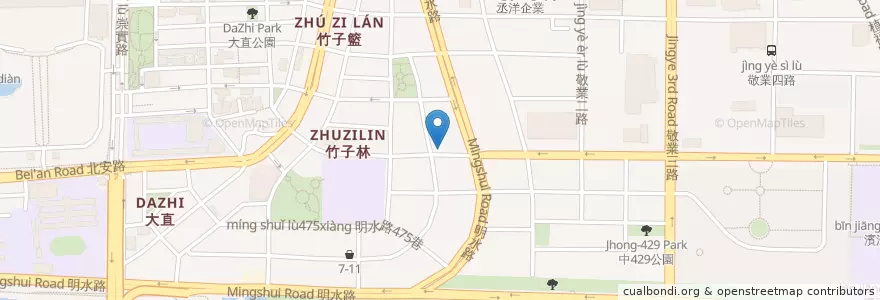 Mapa de ubicacion de 溫莎小品 en Taiwan, New Taipei, Taipei, Zhongshan District.