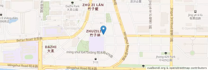 Mapa de ubicacion de Barista en Taiwán, Nuevo Taipéi, Taipéi, 中山區.