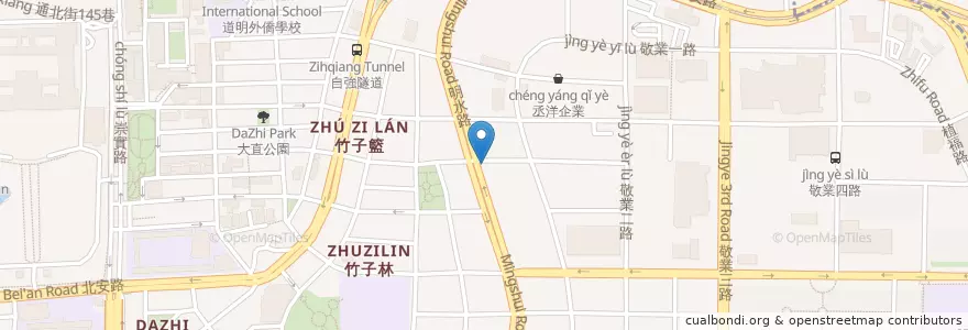 Mapa de ubicacion de 明水三井 en تايوان, تايبيه الجديدة, تايبيه, 中山區.