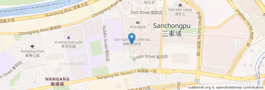 Mapa de ubicacion de 摩斯漢堡 MOS Burger en 臺灣, 新北市, 臺北市, 南港區.