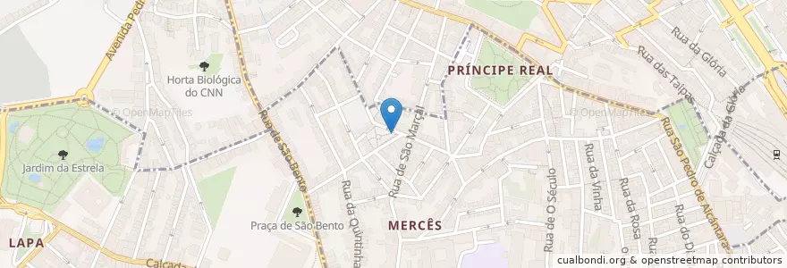 Mapa de ubicacion de Quiosque de Refresco en پرتغال, Área Metropolitana De Lisboa, Lisboa, Grande Lisboa, لیسبون, Misericórdia.