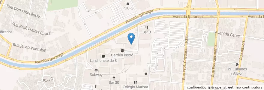 Mapa de ubicacion de Lancheria do 5 en 巴西, 南部, 南里奥格兰德, Região Metropolitana De Porto Alegre, Região Geográfica Intermediária De Porto Alegre, Região Geográfica Imediata De Porto Alegre, 阿雷格里港.