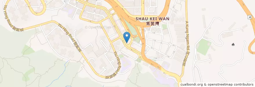 Mapa de ubicacion de 翠華餐廳 Tsui Wah Restaurant en 중국, 광둥성, 홍콩, 홍콩섬, 신제, 東區 Eastern District.