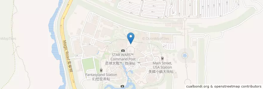 Mapa de ubicacion de 絕地聖殿武士特訓 en 中国, 香港, 广东省, 新界, 離島區, 荃灣區.