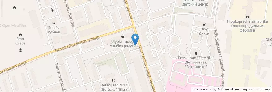Mapa de ubicacion de Возрождение en Rusia, Distrito Federal Central, Óblast De Moscú, Городской Округ Реутов.