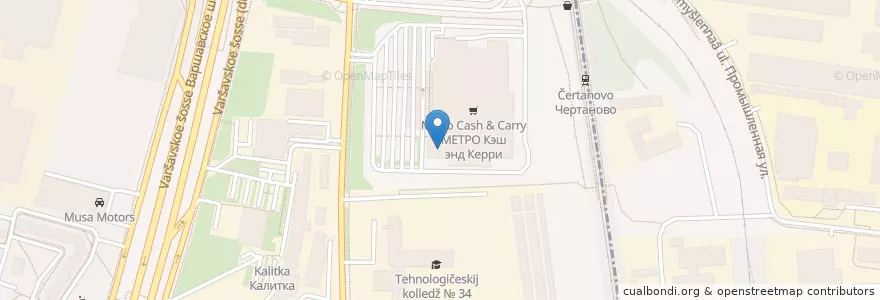 Mapa de ubicacion de La Pausa en Rusia, Distrito Federal Central, Москва, Южный Административный Округ, Район Чертаново Северное.