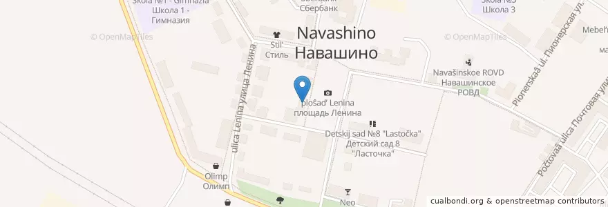 Mapa de ubicacion de Администрация Навашинского района en Rusia, Приволжский Федеральный Округ, Óblast De Nizhni Nóvgorod, Навашинский Городской Округ.