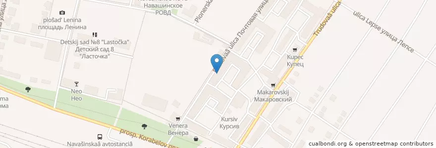 Mapa de ubicacion de Детская библиотека en Russia, Volga Federal District, Nizhny Novgorod Oblast, Navashinsky District.