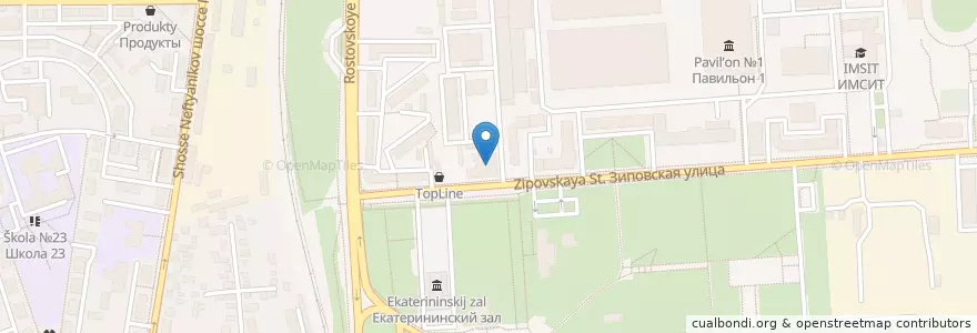 Mapa de ubicacion de Академия маркетинга и социально-информационных технологий en روسيا, منطقة فيدرالية جنوبية, منطقة كراسنودار, Городской Округ Краснодар.