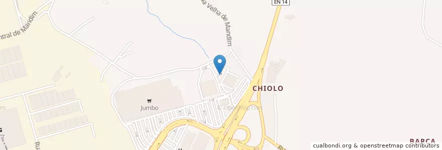Mapa de ubicacion de Auchan en البرتغال, المنطقة الشمالية (البرتغال), بورتو, Área Metropolitana Do Porto, Maia.