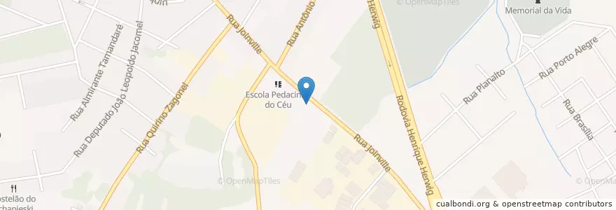 Mapa de ubicacion de Santander en Бразилия, Южный Регион, Парана, Região Geográfica Intermediária De Curitiba, Região Metropolitana De Curitiba, Microrregião De Curitiba, São José Dos Pinhais.