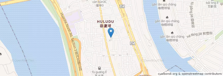 Mapa de ubicacion de 葫蘆堵分館 en تایوان, 新北市, تایپه, 士林區.