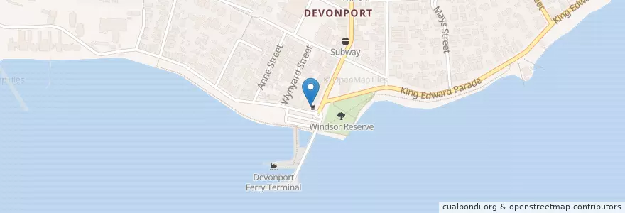 Mapa de ubicacion de The Esplanade Hotel en نیوزیلند, Auckland, Devonport-Takapuna.